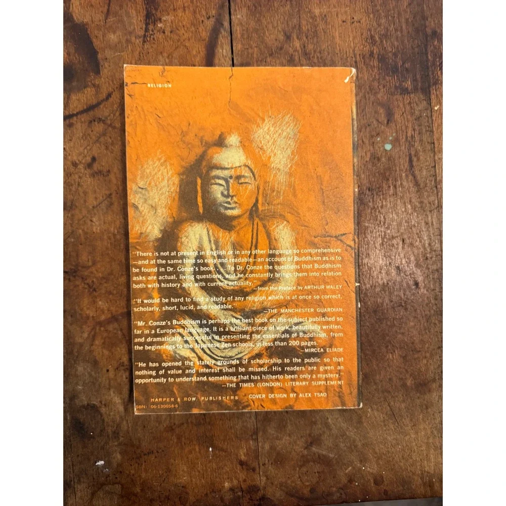 Buddhism Its Essence and Development Edward Conze 1975 Harper Colophon Paperback